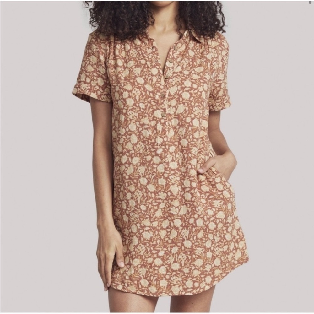 Faherty Hana Mini Shirt Dress